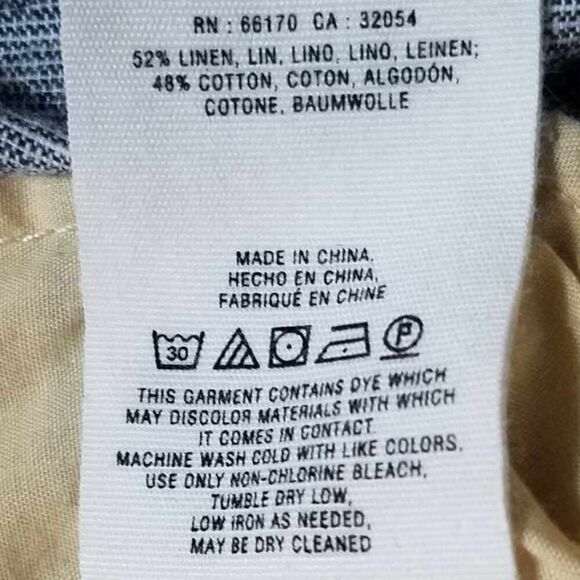 Pilcro & the Letterpress Linen Blend Gray Pants see measurements - Picture 11 of 12